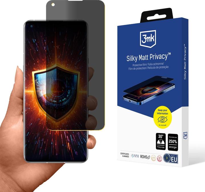 Actual product image 3MK Folia ochronna prywatyzujÄ ca matowa Silky Matt Privacy na OnePlus 9 Pro (OnePlus 9 Pro)