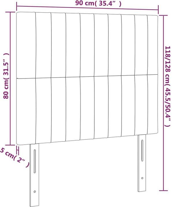 Actual product image VidaXL Carolin (90 x 5 x 128 cm)