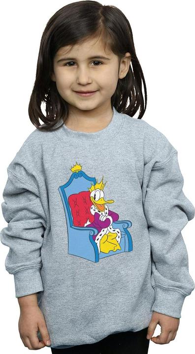 Actual product image Disney Girls Donald Duck King Donald Sweatshirt (128)