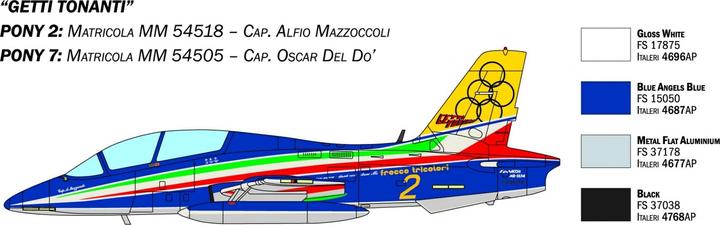 Produktbild 1:72 3er Set Aermacchi MB-339 PAN 60Jah.