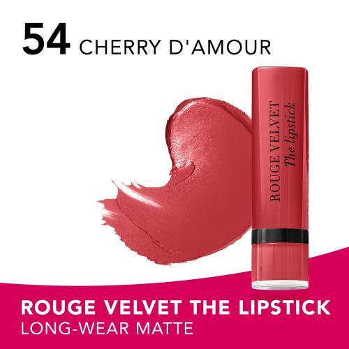 Actual product image Bourjois Rouge Velvet The Lipstick (54 Cherry D'Amour)