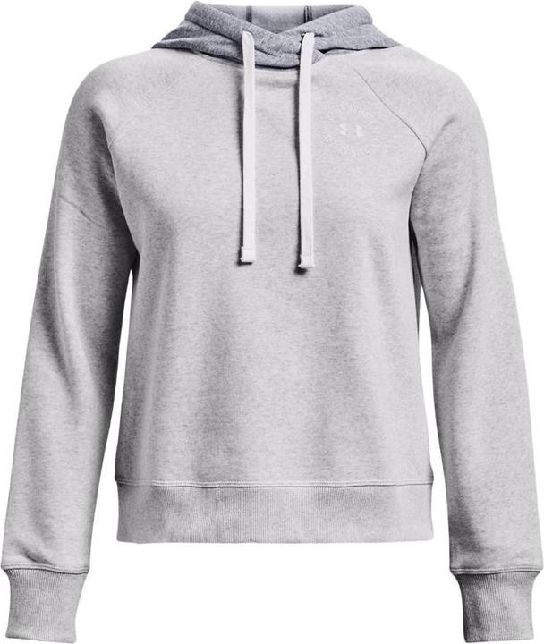 Under Armour Rival Fleece CB Hoodie pilka 1373031 014 (XL) (14)