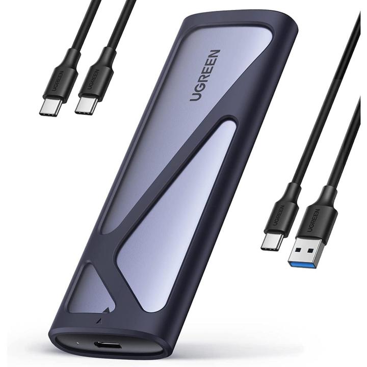 Productafbeelding Ugreen CM400 M.2 SSD behuizing, NVMe, SATA, 10Gbps, USB-C (Grijs) (M.2 2230)