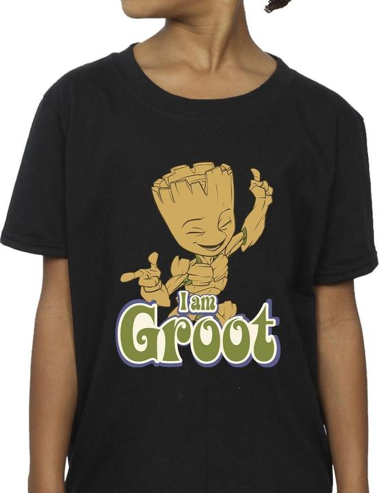 Actual product image Guardians of the Galaxy Girls Groot Dancing Cotton T-Shirt (140, 146)