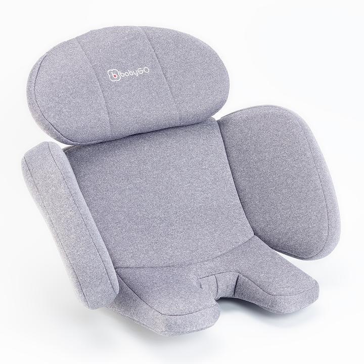 Actual product image BabyGo Move 360 Grey child seat (Reboarder, ECE R129/i-Size Standard)