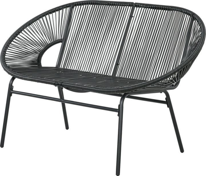 Image du produit Outsunny Banc de jardin en osier