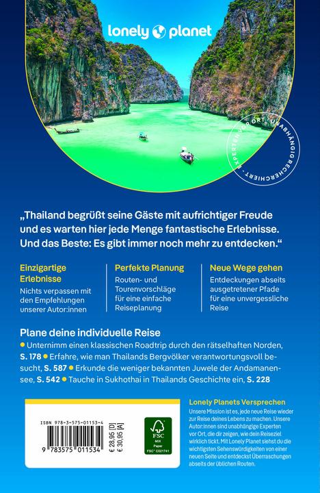 Image du produit Reiseführer Thailand (Allemand, Michael Kohn, Barbara Woolsey, Tharik Hussain, Anirban Mahapatra, Ashley Harrell, Tim Bewer, Paul Harding, Daniel McCrohan, Seau David, Olivia Pozzan, 2024)