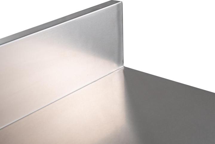 Produktbild Gastro Hero Edelstahl Arbeitstisch Basic mit Grundboden und Aufkantung