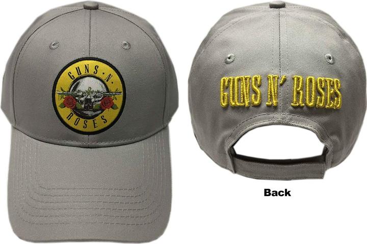 Guns N Roses GunsNRoses Circle Logo GREY B