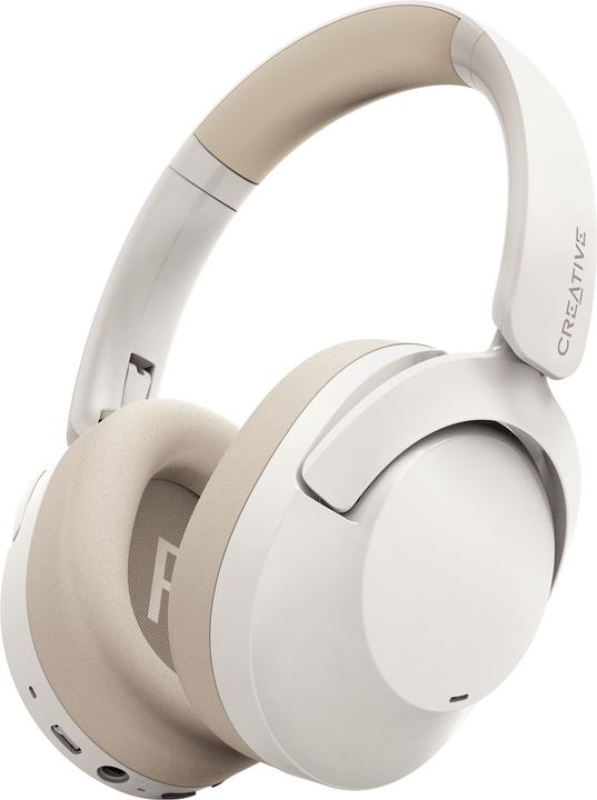 Actual product image Creative Zen Hybrid 2 (white, Bluetooth, USB-C, ANC) (ANC, 67 h, Wireless)