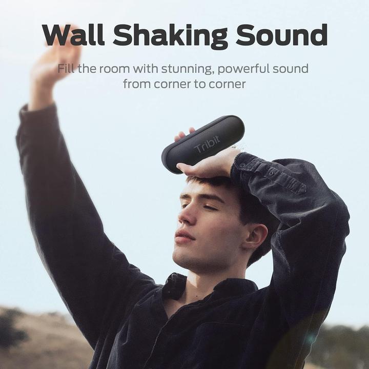 Image du produit Tribit XSound Go étanche, autonomie de 24h, noir (24 h, Fonctionnement sur piles)