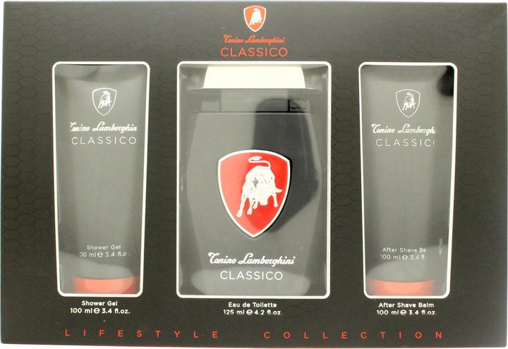 Tonino Lamborghini Set Classico Edt 125Ml +b 100Ml + 100Ml (Aftershave Sprühpumpe, 125 ml)