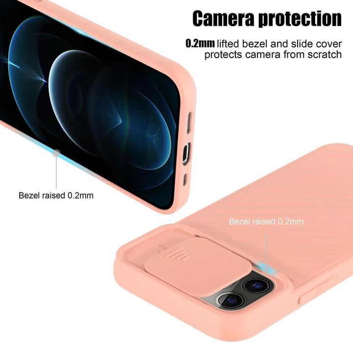 Immagine prodotto Cadorabo Cover in TPU con protezione della fotocamera (Apple iPhone 12 Pro Max)