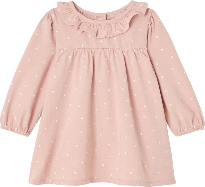 Actual product image Vertbaudet Bio-Kollektion: Baby-Set aus Kleid, Leggings & Haarband, Herzen (62)