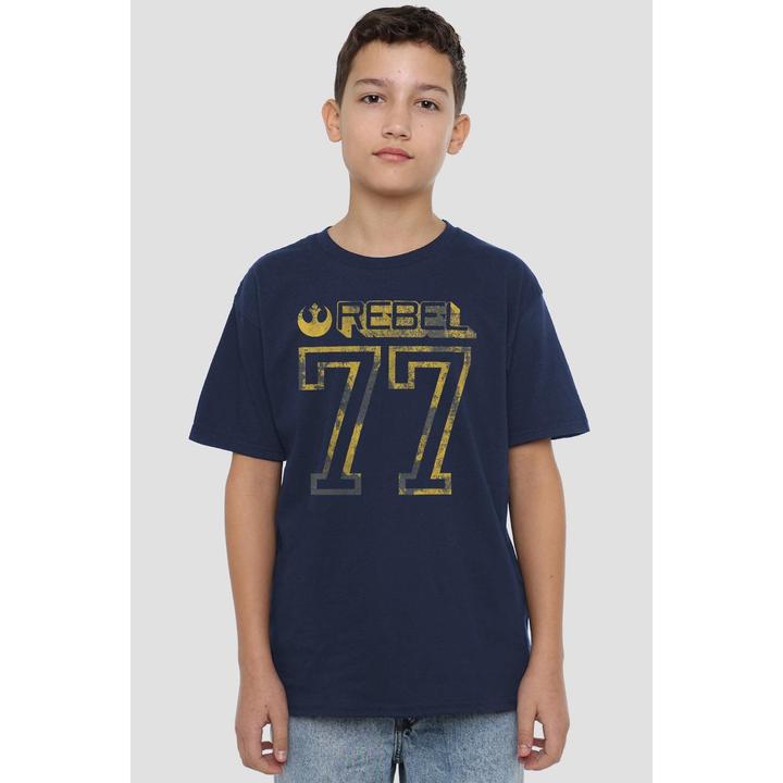 Actual product image Star Wars Childrens/Kids Rebel 77 T-Shirt (128)