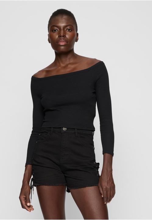 Immagine prodotto Urban Classics Donna Off Shoulder Rib Longsleeve - 16497 (XXL)
