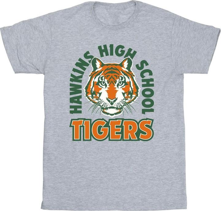 Netflix Stranger Things Hawkins Arch Tiger TShirt Jungen