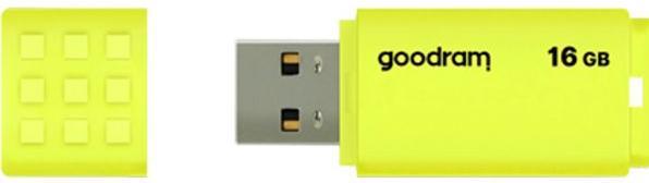 Actual product image Goodram UME2 - 16 GB - USB Type-A - 2.0 - 20 MB/s - 9 g - yellow (16 GB, USB-A)
