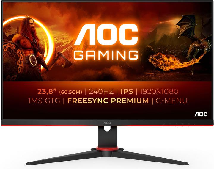 Actual product image AOC 24G2ZE/BK (1920 x 1080 pixels, 23.80")