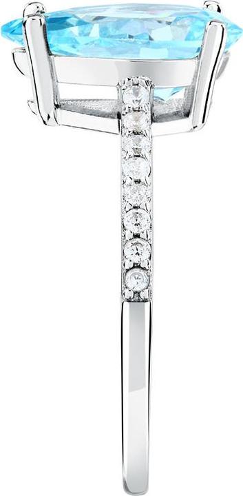 Image du produit Morellato Timeless silver ring with zircons Tesori SAIW2050 - Circuit : 58 mm (58, Argent 925)