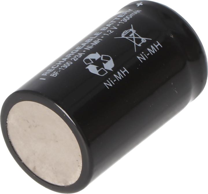 Actual product image AccuCell Battery 2/3A, the high current NiMH battery (1 pcs., 1300 mAh, Battery + charger)