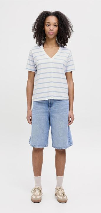 Produktbild JJXX Jxannie Reg Vneck Stripe Ss Tee Jrs Sn (XL)