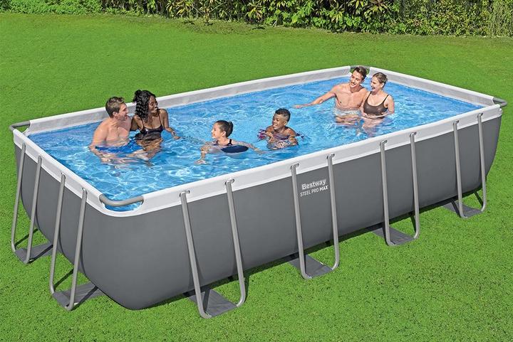 Actual product image Bestway Power Steel Frame Pool Komplett- Set, mit Sandfilteranlage, 549x274x122 (549 x 274 x 122 cm)