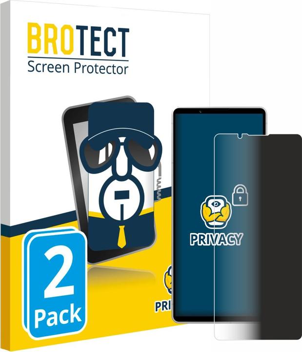 Produktbild BROTECT Sichtschutzfolie Anti-Spy Privacy Folie Blaulicht-Schutz (2 Stück, Sony Xperia 5 V)