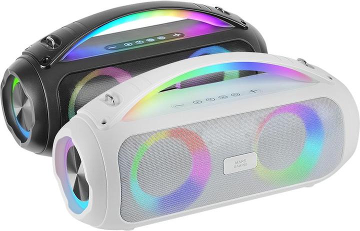 Immagine prodotto Mars Gaming Enceintes Nomade Bluetooth Ms-Pulse RGB (Bianco) (8 h, Corrente elettrica)