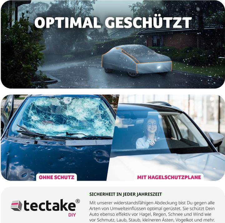 Produktbild tectake Hagelschutz-Autoplane wasserdicht atmungsaktiv