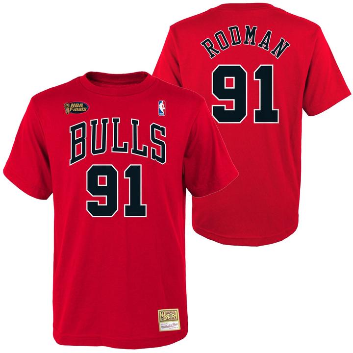 Immagine prodotto Mitchell & Ness Maglietta Chicago Bulls Dennis Rodman Uomo (L)
