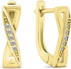 Produktbild Brilio Silver - Beautiful gold-plated earrings with zircons EA462Y