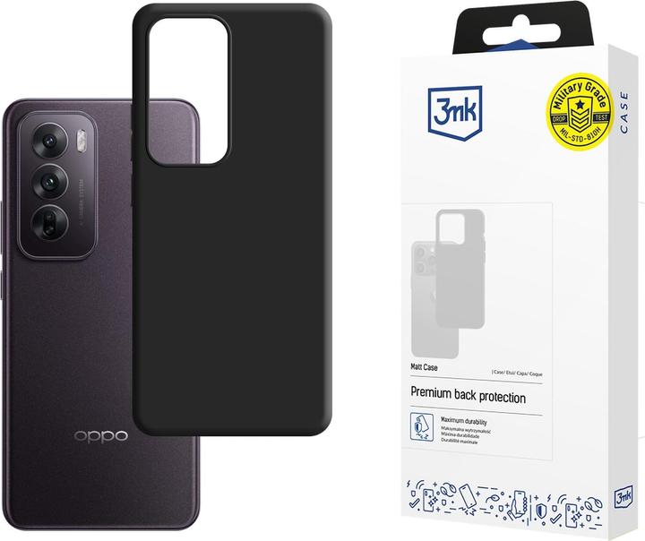 3MK Matt Case Oppo Reno 12 czarny/black (Oppo Reno12)