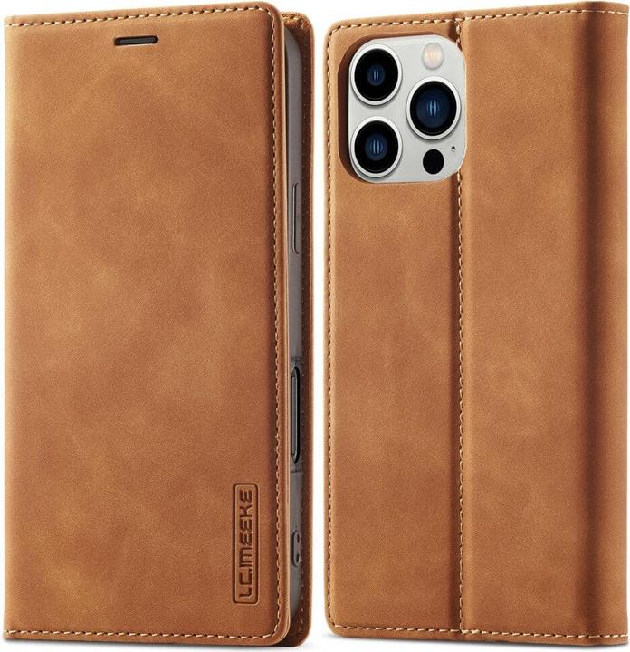 Actual product image LC.Imeeke iPhone 16 Pro - Flip Case Vintage (Apple iPhone 16 Pro)