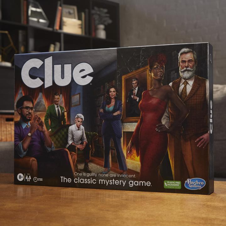 Actual product image Hasbro Gaming Cluedo board game, redesigned Cluedo for 2-6 players, detective game, family game for children and (Italian)