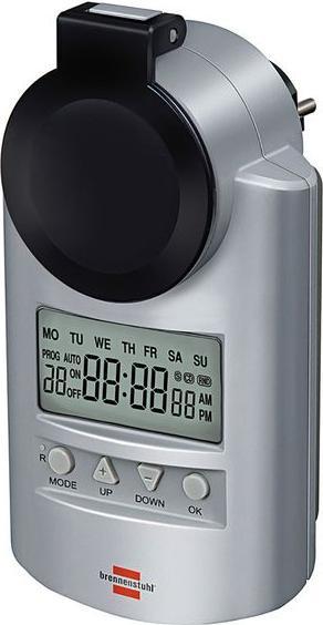 Produktbild Brennenstuhl Zeitschaltuhr mit grossem Display, Primera-Line 1min 16 A 230VAC 24h DE Type F (CEE 7/4) Plug (CEE 7/3)