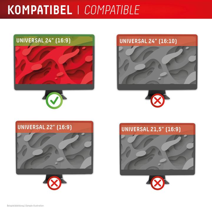 Produktbild Displex Privacy Safe, Desktop Monitor Blickschutzfilter (24", 16 : 9)