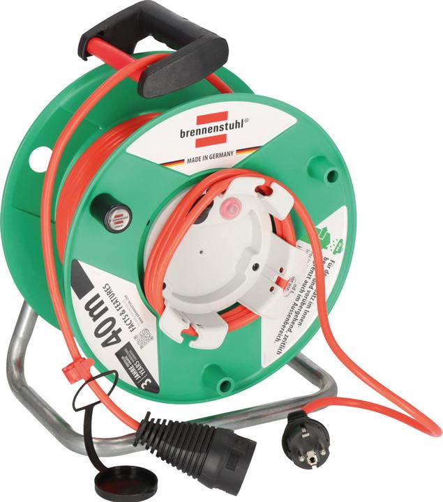 Actual product image Brennenstuhl 1098560001 Extension Cable 38 m 1 AC Outputs Outdoor Green (38 m, 4.50 mm²)