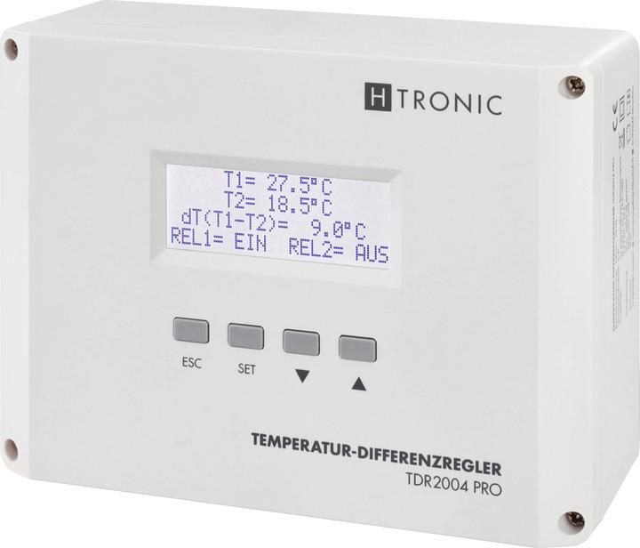 Produktbild H-Tronic TDR 2004 PRO - Temperatur-Differenzregler, -99...+850°C