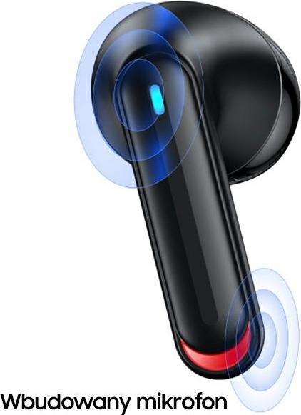 Actual product image Usams Słuchawki Bluetooth 5.2 TWS NX10 Series Dual mic bezprzewodowe biały/white BHUNX02 (ANC, 5 h, Wireless)