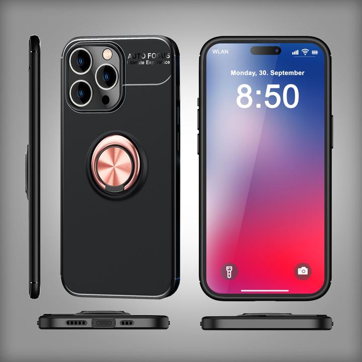 Produktbild Nalia Matte Ring Silikon Hülle (Apple iPhone 16 Pro)
