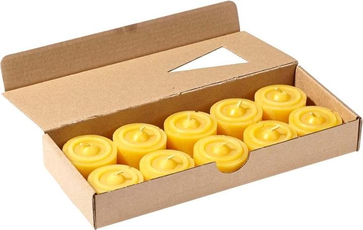Produktbild Memo AG Teelichter aus Bienenwachs 10er Set (10 Stk.)