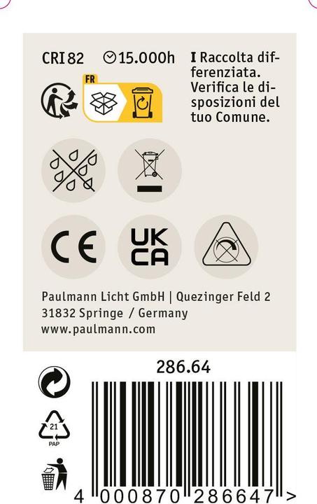 Produktbild Paulmann Tropfen (E27, 2.60 W, 220 lm, 1 x, G)