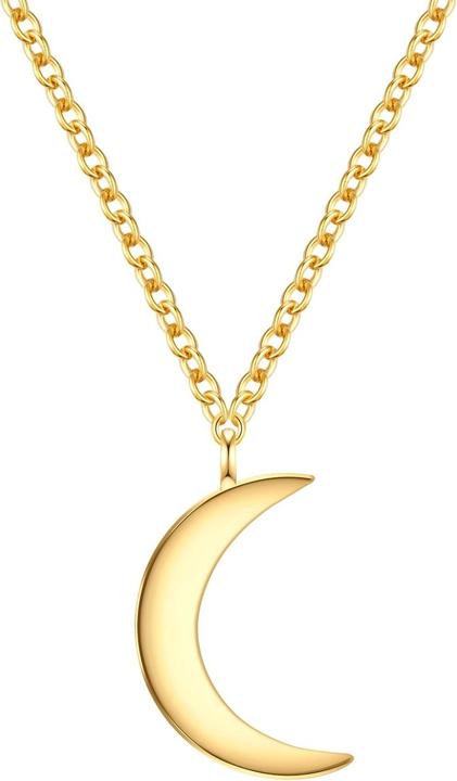 Actual product image Glanzstücke München Ladies chain moon sterling silver - 34448 (Sterling Silver, 40 - 45 cm)
