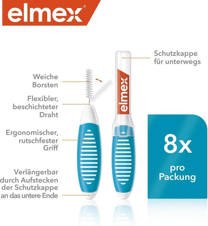 Actual product image Elmex Blue, size 3 (8 x, 3 mm)