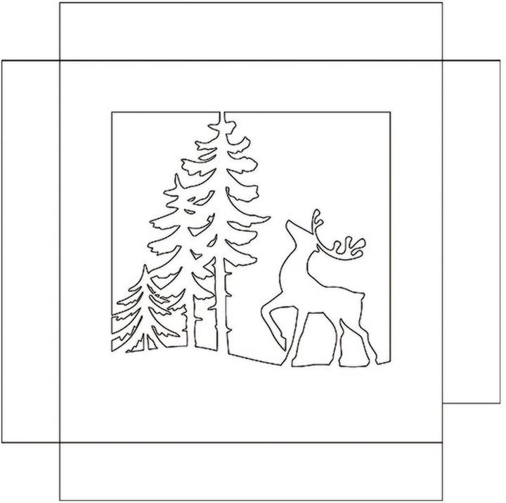 Valori nutrizionali e ingredienti Ursus Scatola d'ombra Set Artigianato Foresta Invernale, 19 x 19 cm, 1 pezzo