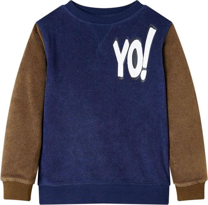 Immagine prodotto VidaXL Felpa da bambino blu scuro 116,Materiale: 85 (116)