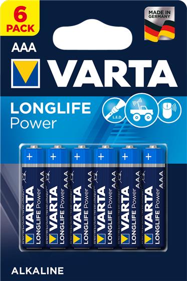 Produktbild Varta Longlife Power (6 Stk., AAA, 1260 mAh)