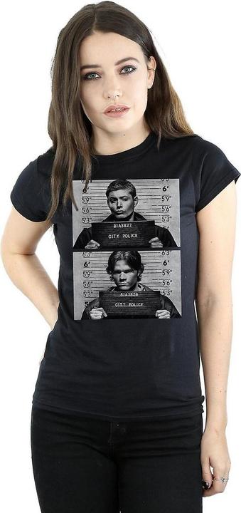 Immagine prodotto Supernatural Maglietta in cotone Winchester Mugshot (XL)