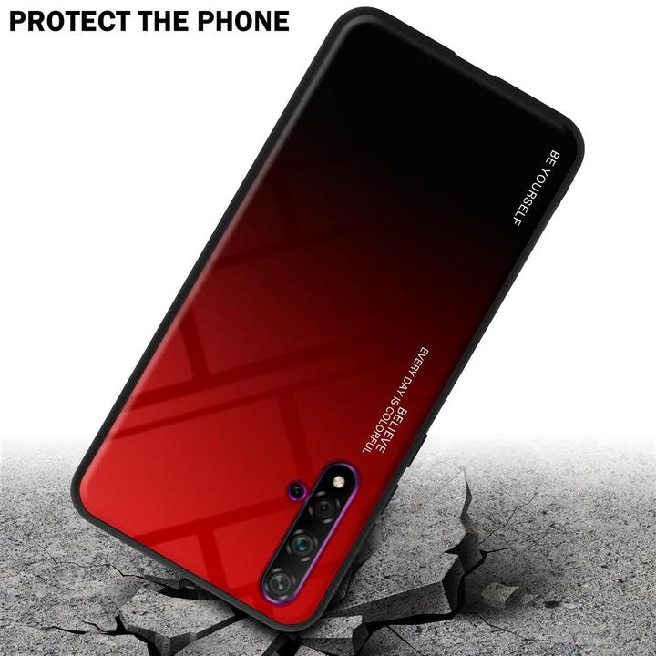 Produktbild Cadorabo TPU 2 Farben Glas Cover (Huawei Nova 5T, LG K20, TCL 20S)